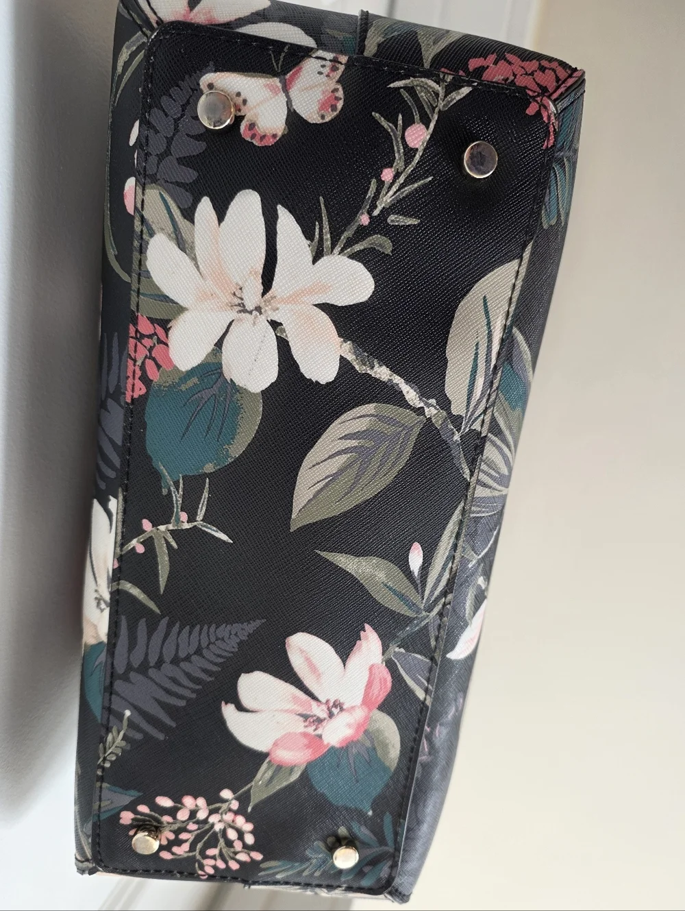 kate spade Black Floral Dome Satchel